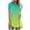 Mint Green, variant on Fesfesfes Tops Fashion Women Fashion Short Sleeve Round Neck Printed Long T-shirt Blouse Loose Tops Womens Shirts 12(XXL)