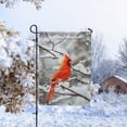 thumbnail image 4 of America Forever Cardinal On Snowy Branch Garden Flag - Winter Welcome Snow Birds Red Cardinal Snowy Day Flag - Seasonal Yard Outdoor Decorative Double Sided Flag - 12.5 x 18 Inches, 4 of 6