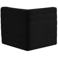 thumbnail image 4 of Meridian Furniture Quincy Fauteuil d'Angle Modulaire en Velours Noir, 4 of 26