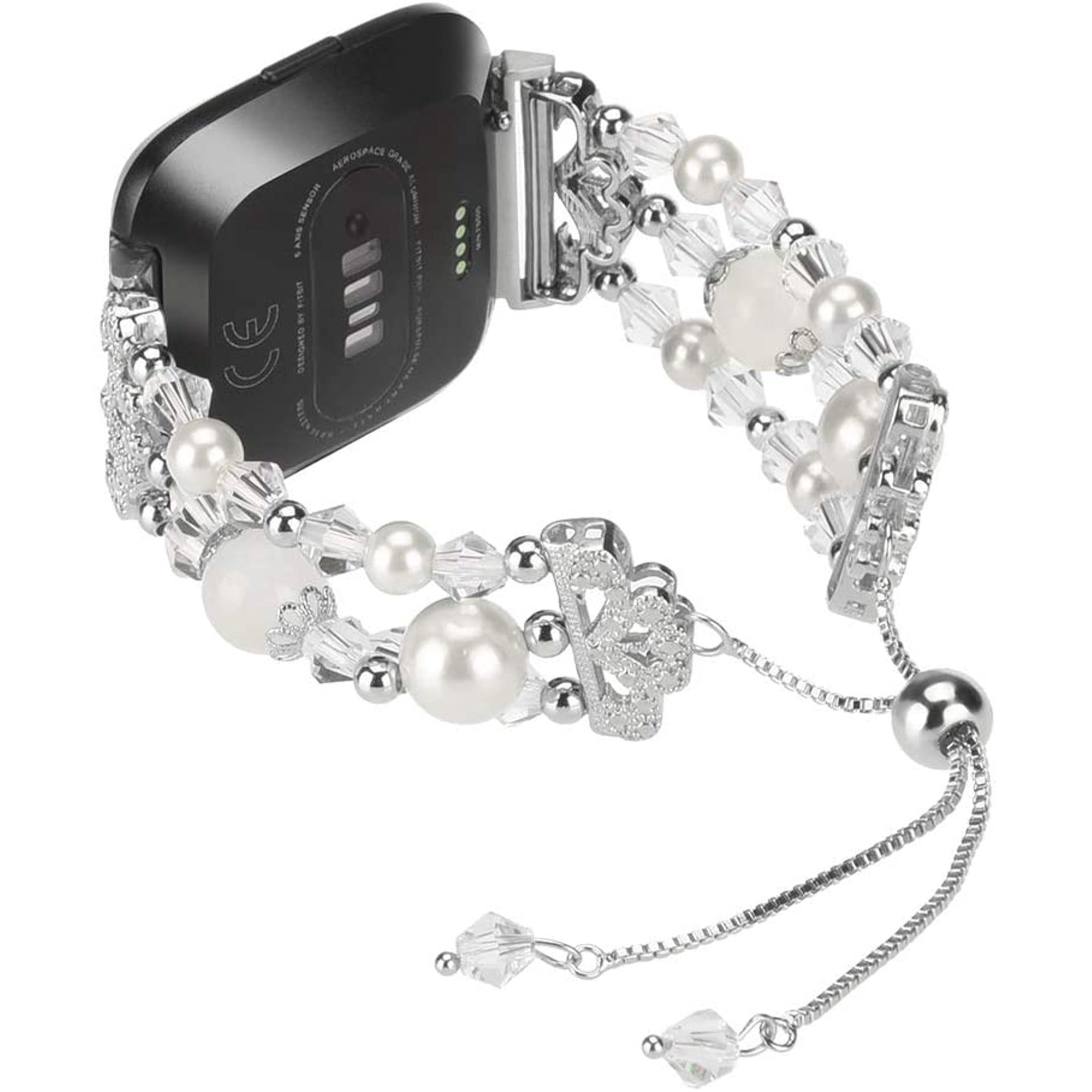 Adjustable Replacement Bands For Fitbit Versa Watch Band Bead String Wrist Strap Smart Watch Wristband Mimei Luxury Walmart Canada