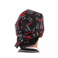 thumbnail image 2 of Men Women Chefs Hat Cap Kitchen Catering Skull Cap Ribbon Cap Turban, 2 of 3