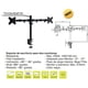 thumbnail image 3 of Soporte de escritorio Taika para 2 monitores TK-DM10272 VESA 100x100mm 10'-27' Max. 8Kg, 3 of 3