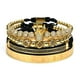 thumbnail image 1 of Pulsera WFYOU Imperial Crown de oro de 18 quilates con circonitas cúbicas para hombre, 1 of 7