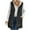 Black winter coat, variant on Quilted Jacket for Women Winter Usmixi Double Side Wear Coat for Women Lightweight Warm Plush Lined Puffer Jacket Casual Pocket Solid Sleeveless Outwear Vest Jacket Holiday