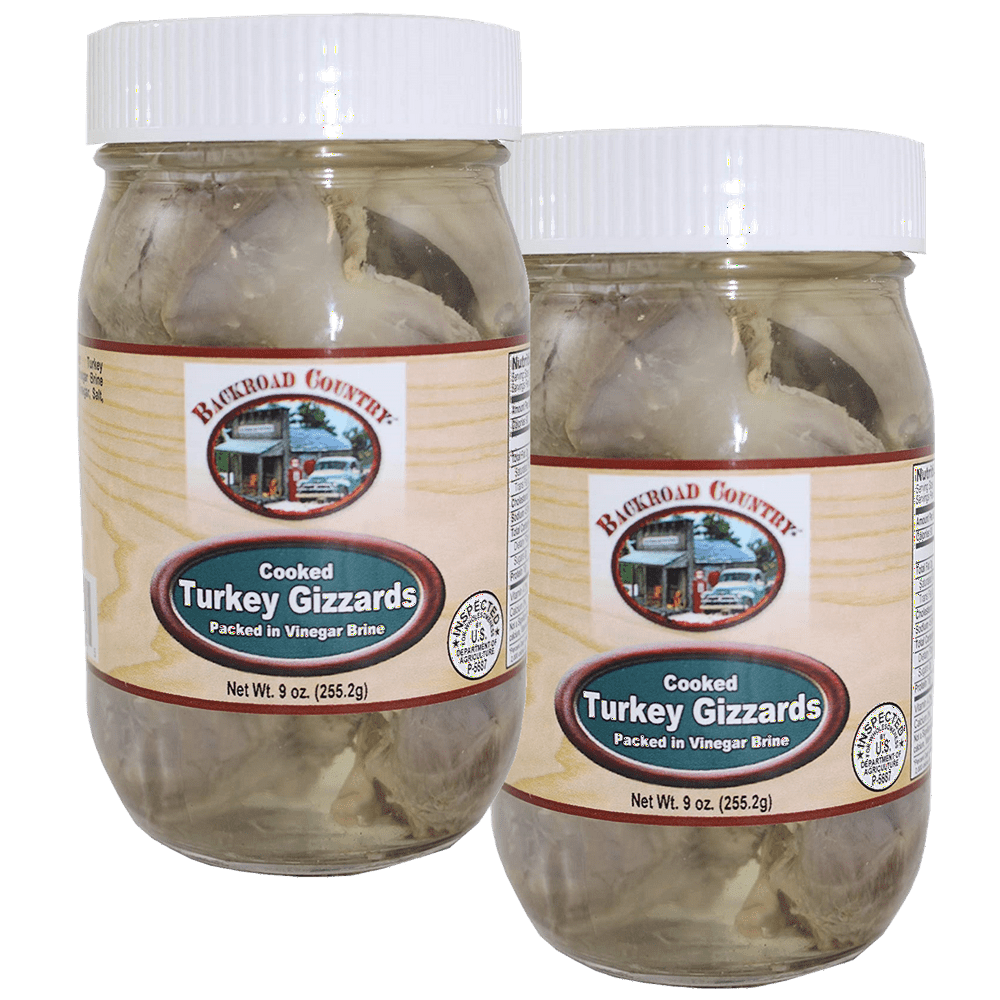 Backroad Country Pickled Turkey Gizzards, 2Pack 9 oz. PET Jars