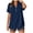 Navy, variant on Linen Shirts for Women Flax Linen Clothing Cotton Linen Blouses Button Down Shirts Hemp Clothes Womens Gauze Tops 2026 (Navy, S)