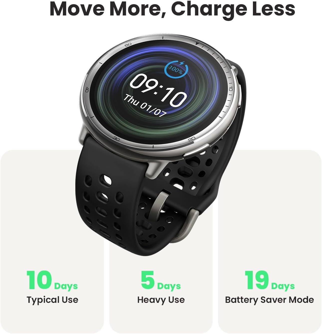 Amazfit Active 2 Smart Watch 44mm, Red photo 2