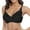 Black, variant on Krdevn Women's Plus Size Lace Underwire Bra Full-Coverage Support Push-Up Bra with Adjustable Straps,90D