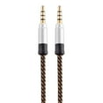 thumbnail image 3 of Naierhg Audio Line Firm Corrosion-resistant Metal Firm Braided Stereo Cord Brown, 3 of 8