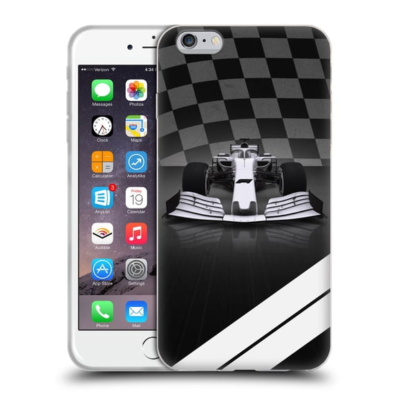 Head Case Designs Officially Licensed Formula 1 F1 Cars White Soft Gel Case Compatible with Apple iPhone 6 Plus / iPhone 6s Plus