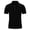 Black, variant on WREESH Men's Casual Solid Button Short Sleeve Collar Pullover T-Shirt Top Men's Ribbed Four Button Shirt Top Dark Gray