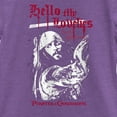 thumbnail image 2 of Girl's Pirates of the Caribbean: Curse of the Black Pearl Jack Sparrow Hello My Lovelies  Graphic Tee Purple Berry X Small, 2 of 4