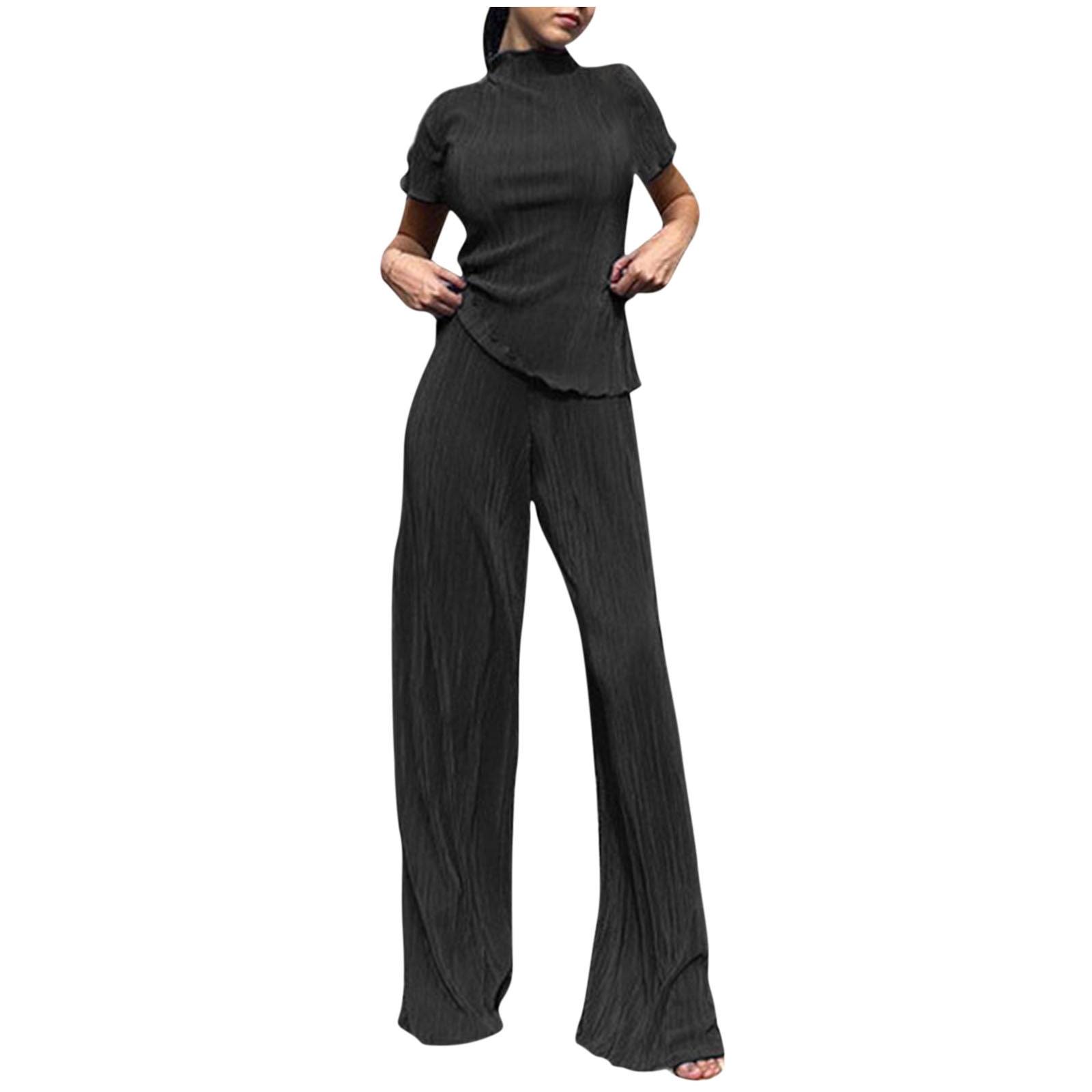 Wide Leg 2 Piece Pants Set main image 1