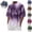 Purple, variant on Mfakffe Mens Graphic Crewneck Tshirt Summer Plus Size Short Sleeve Lightweight Tops Gradient Color Casual Big and Tall Tees