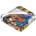 thumbnail image 3 of Manta de franela cálida y acogedora de la película de terror El Mago de Oz para sofá, dormitorio, sala de estar, camping, viajes., 3 of 8