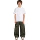 thumbnail image 4 of Pantalones vaqueros largos para niño/niña, vaqueros de color liso, pantalones largos, pantalones holgados de cintura alta para niños, pantalones de trabajo rectos, pantalones de pierna ancha, pantalon, 4 of 5
