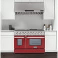 thumbnail image 4 of 48 in. 6.7 cu. ft. Dual Fuel Range for Natural Gas in Red, 4 of 16