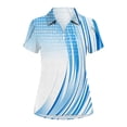 thumbnail image 7 of BXJX Womens Cotton Polo Shirts, V Neck Short Sleeve Collared Sport Golf Tops Multicolor Size 2XL, 7 of 7