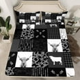 thumbnail image 7 of Manfei Highland Cattle Bed Sheets Set Full Size, Rustic Farmhouse Bed Sheets Full, Animal Bedding Full Size, Super Cozy Bedroom Decor, 4 Pieces, 7 of 7