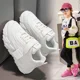 thumbnail image 3 of Nuevos zapatos deportivos para niños de otoño/invierno, superficie de cuero, zapatos informales de malla transpirable para correr, forro polar para estudiantes, 3 of 5
