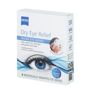 ZEISS Dry Eye Relief Warm Compress Heated Eye Masks, 4 Pack