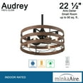 thumbnail image 4 of 3 Blade Ceiling Fan With Light Kit-16.63 Inches Tall And 29 Inches Wide Minka Aire Fans F631l-Cl/Dk, 4 of 5
