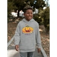 thumbnail image 2 of Halloween Decorative Pumpkin Hoodie Juniors -Image by Shutterstock,  Medium, 2 of 4