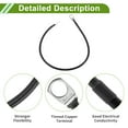 thumbnail image 4 of Cable de inversor de batería de 8 AWG de 3/8" universal, negro, 1.5 pies, cable de batería de cobre estañado, 1 pieza, 4 of 7