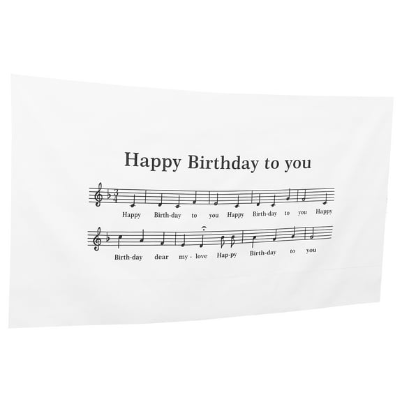 SOPOTUTU photo prop background decor music notes banner multi 1Pcs