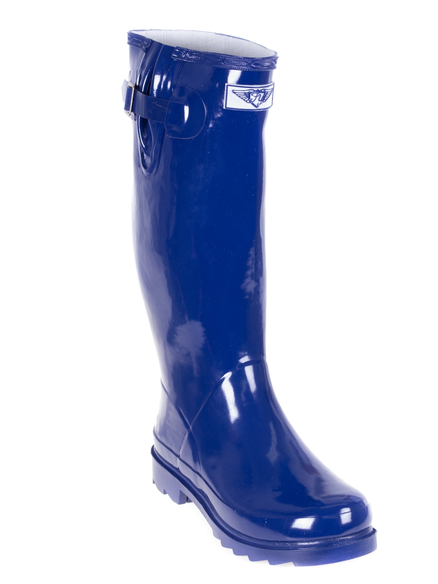 navy blue rain boots