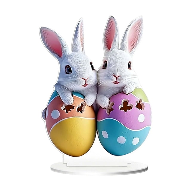 CenterPC Table Decorations Easter 2D Festive Visual Tabletop Ornament 20Cm for Living Room Bedroom