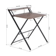 thumbnail image 3 of Carpeta Mesa Multifuncional para Computadora Mesa Portátil con Estante, Marrón FurnitureR MEGAN TABLE 246T W A, 3 of 7