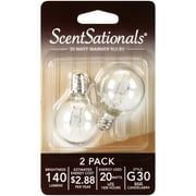 ScentSationals 20 Watt Replacement Wax Warmer Clear Incandescent Light Bulbs, 2 Bulbs
