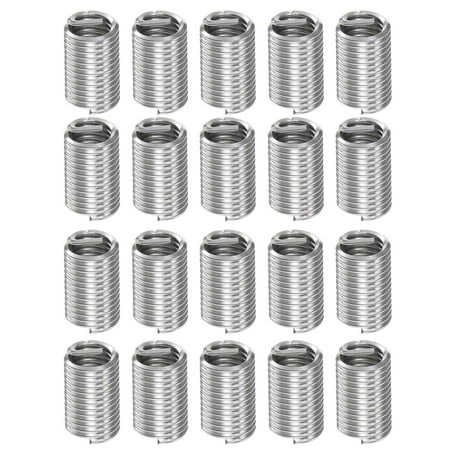 

Uxcell 20 Pack 10# 32 UNF 3D 14.4mm 304 Stainless Steel Helical Wire Threaded Inserts