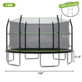 thumbnail image 7 of Arspjes 14ft Trampoline with Enclosure Net for Kids and Adults,Heavy-duty Outdoor Trampoline with Ladder,Upgraded Kids Recreational Trampoline for Family,Green, 7 of 7