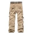 thumbnail image 4 of Birdeem Mens Solid Multi-Pocket Washed Overalls Outdoor Casual Pants Trousers, 4 of 12