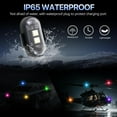 thumbnail image 4 of 6PCS Wireless LED Lights for car，with Remote Control, high Brightness Wireless led Strobe Light 8 Colors USB Charge IP65 Waterproof Anti-Collision for Car Motorcycle Aircraft Bike (6), 4 of 7