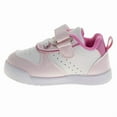 thumbnail image 3 of Josmo Girls Hook And Loop Sneakers. (Infant Toddler), White Pink, Size: 4, 3 of 7