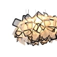 thumbnail image 2 of Bethel International LED Chandelier  White & Black Metal & Acrylic, 2 of 4