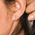 thumbnail image 4 of HEALEEP 2 Pares Aretes Dorados Con Zirconia Incrustada Y Material Hipoalergénico Para, 4 of 8