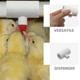 thumbnail image 3 of STOBOK 10Pcs White PVC Tee Fittings Automatic Chicken Waterer 360 Degree Poultry Drinking System, 3 of 8
