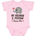 thumbnail image 3 of Inktastic Meemaw and Peepaw Love Me Grandchild Boys or Girls Baby Bodysuit, 3 of 5