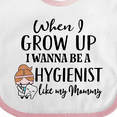 thumbnail image 4 of Inktastic Future Dental Hygienist Like Mommy Girls Baby Bib, 4 of 4
