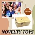 thumbnail image 4 of Bewildely Caja inútil de madera Regalo fantástico hecho con madera natural para una sensación auténtica Regalos maravillosos Juguetes novedosos y de broma Madera De Bambú Amarillo, 4 of 6