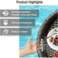 thumbnail image 2 of Round Pool Tray, Pool Floats for Adults, Spas, & Pool Parties - Floating Tray for Pool Serving Drinks, Floating Brunch, Food on The Water,Almondcolor-Φ23.6*H7.8in, 2 of 5