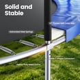 thumbnail image 4 of GVDV Outdoor Trampoline, 8' Backyard Recreational Trampoline with Enclosure for Kids & Adults, 4 of 8