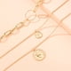 thumbnail image 5 of Xihbxyly Ofertas del Prime Day Conjunto de collar multicapa de moda occidental, collar con colgante de moneda británica, 5 of 6