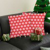 Juego de fundas de almohada navideñas de 45x45 cm (18x18 pulgadas) con diseño de árbol de Navidad. Almohadas rojas decorativas para el hogar, ideales para la decoración navideña de invierno.