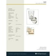 thumbnail image 5 of Millennium Lighting  Ashli 1 Light Sconce with Clear Honeycomb Glass Shades Modern Gold, 5 of 5