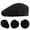 Black, variant on Men's Gatsby Ivy Newsboy Hat Baker Breathable Mesh Flat Beret Driver Cap (Dark Gray)